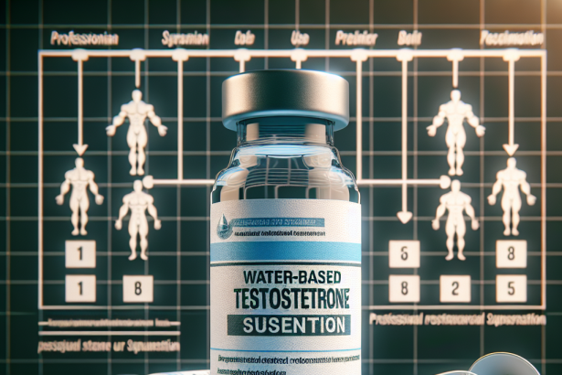 Recommended dosages of water-based testosterone suspension for professional athletes