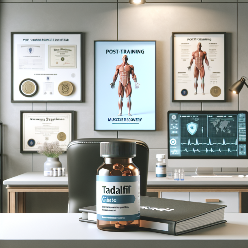 Tadalafil citrate and post-training muscle recovery