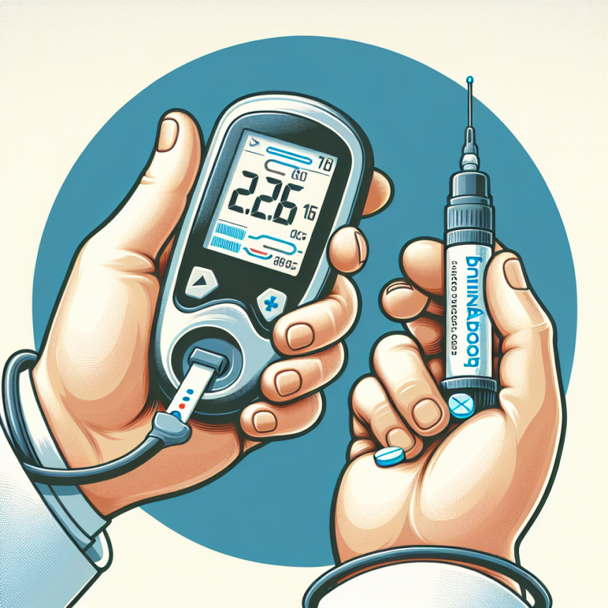 Blood glucose monitoring with turinabol
