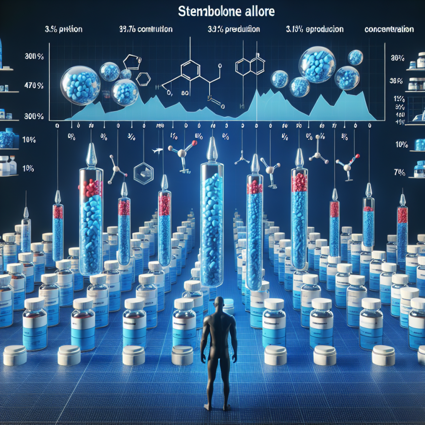 Concentration variations of stenbolone on the market